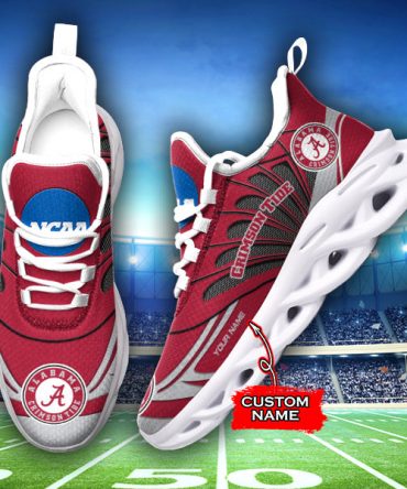 Alabama Crimson Tide NCAA Max Soul Shoes Sneakers For Men And Women