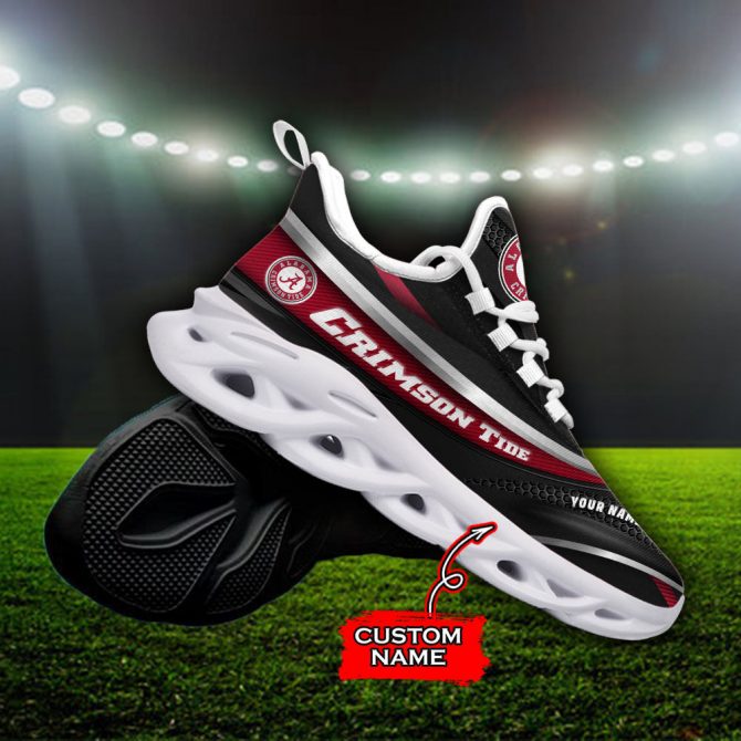 Alabama Crimson Tide NCAA Max Soul Shoes Sneakers For Men And Women - Image 3