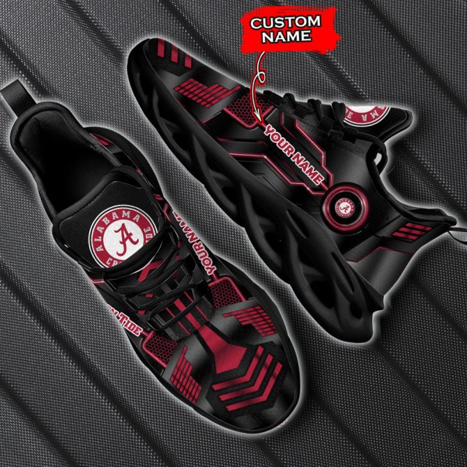 Alabama Crimson Tide NCAA Max Soul Shoes Sneakers For Men And Women - Image 5