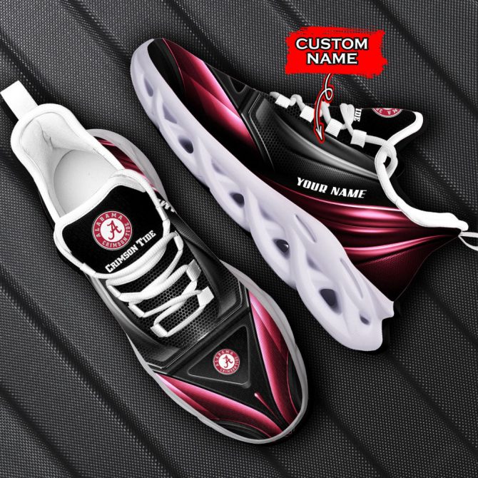 Alabama Crimson Tide NCAA Max Soul Shoes Sneakers For Men And Women - Image 6