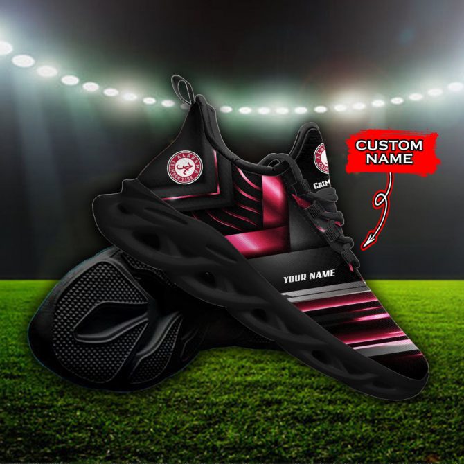 Alabama Crimson Tide NCAA Max Soul Shoes Sneakers For Men And Women - Image 3