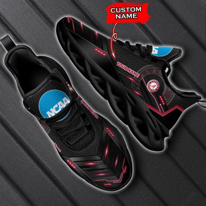 Alabama Crimson Tide NCAA Max Soul Shoes Sneakers For Men And Women - Image 5