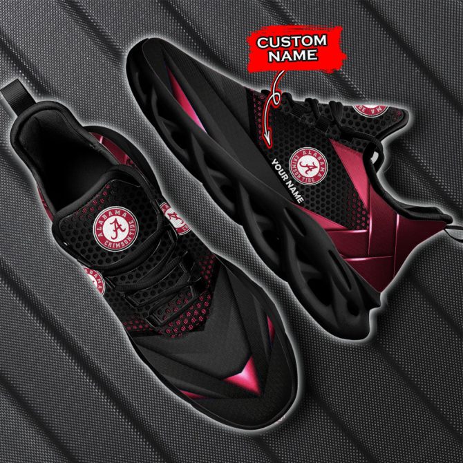 Alabama Crimson Tide NCAA Max Soul Shoes Sneakers For Men And Women - Image 6