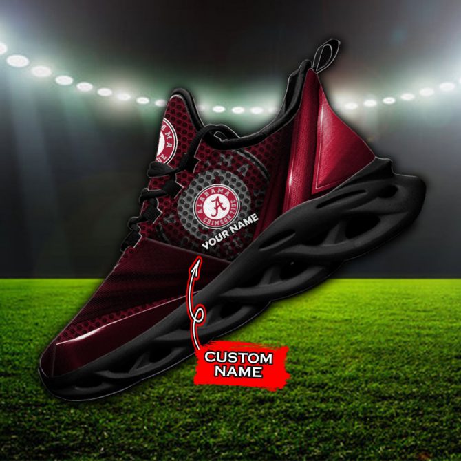 Alabama Crimson Tide NCAA Max Soul Shoes Sneakers For Men And Women - Image 2