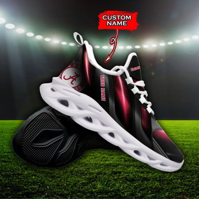 Alabama Crimson Tide NCAA Max Soul Shoes Sneakers For Men And Women - Image 3