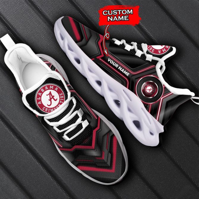 Alabama Crimson Tide NCAA Max Soul Shoes Sneakers For Men And Women - Image 6