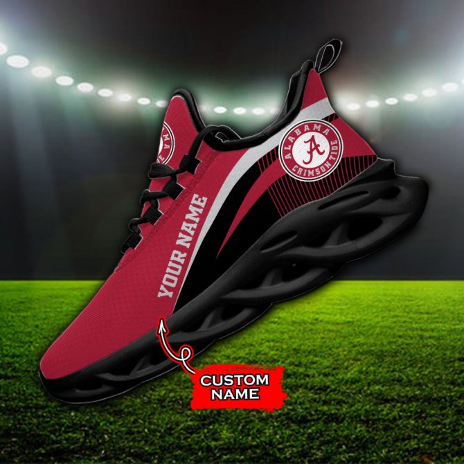 Alabama Crimson Tide NCAA Max Soul Shoes Sneakers For Men And Women - Image 3