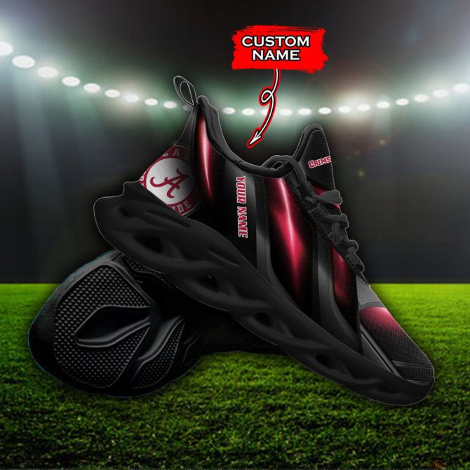 Alabama Crimson Tide NCAA Max Soul Shoes Sneakers For Men And Women - Image 4
