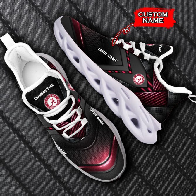 Alabama Crimson Tide NCAA Max Soul Shoes Sneakers For Men And Women - Image 6