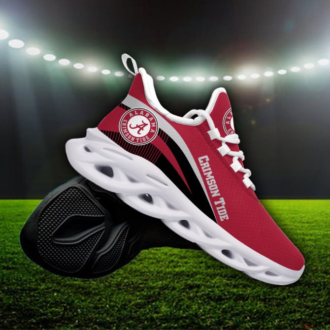 Alabama Crimson Tide NCAA Max Soul Shoes Sneakers For Men And Women - Image 4