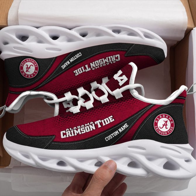 Alabama Crimson Tide NCAA Max Soul Shoes Sneakers For Men And Women - Image 5