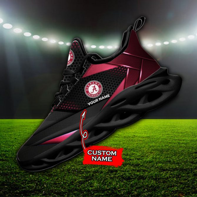 Alabama Crimson Tide NCAA Max Soul Shoes Sneakers For Men And Women - Image 2