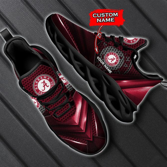 Alabama Crimson Tide NCAA Max Soul Shoes Sneakers For Men And Women - Image 6
