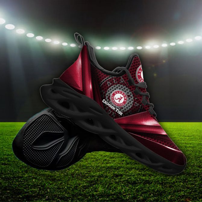 Alabama Crimson Tide NCAA Max Soul Shoes Sneakers For Men And Women - Image 4