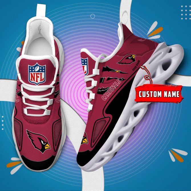 Arizona Cardinals Max Soul Shoes Sneakers For Men And Women - Image 4