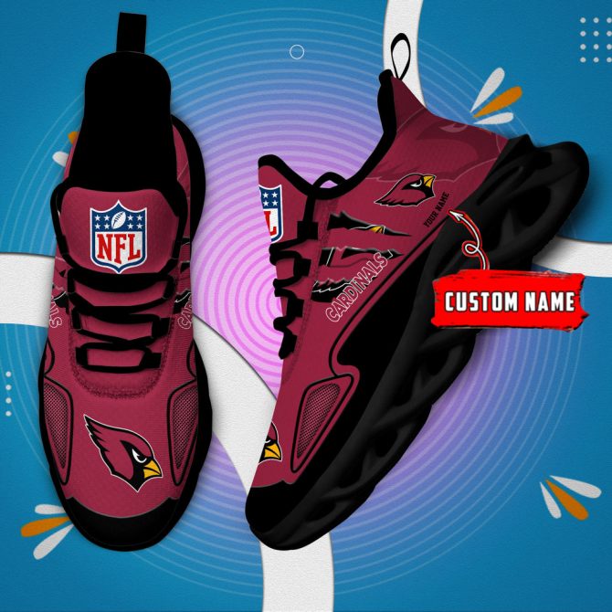 Arizona Cardinals Max Soul Shoes Sneakers For Men And Women - Image 3