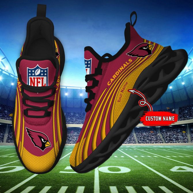 Arizona Cardinals Max Soul Shoes Sneakers For Men And Women - Image 6