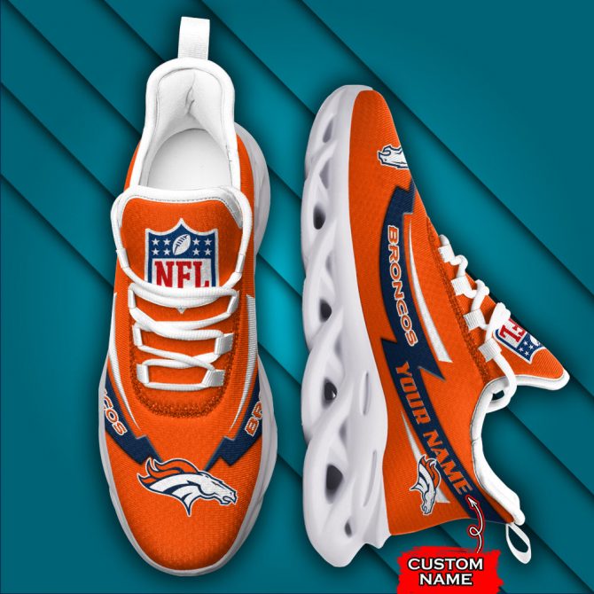 Denver Broncos NFL Max Soul Shoes Sneakers For Men And Women - Image 4