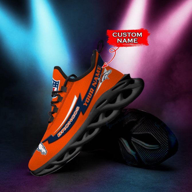 Denver Broncos NFL Max Soul Shoes Sneakers For Men And Women - Image 6