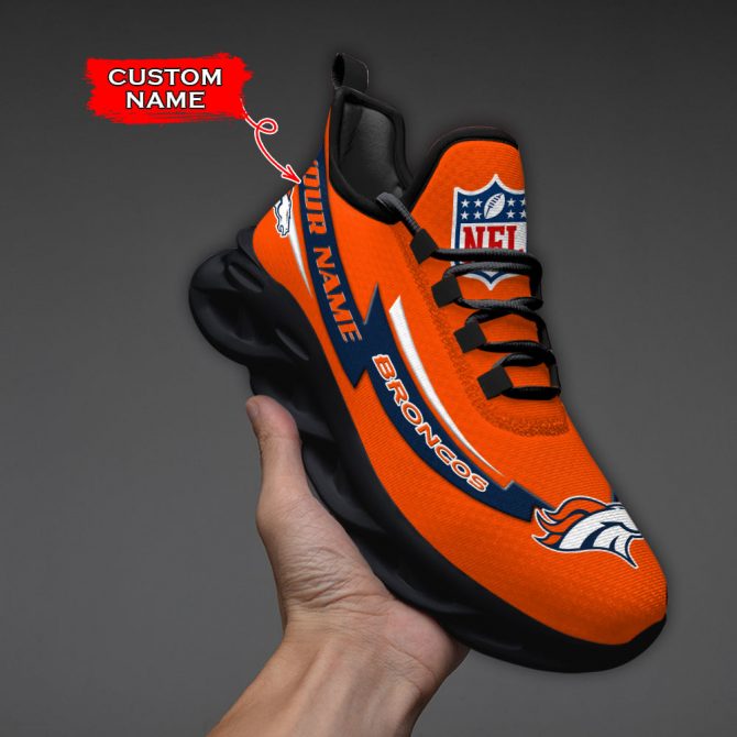 Denver Broncos NFL Max Soul Shoes Sneakers For Men And Women - Image 5