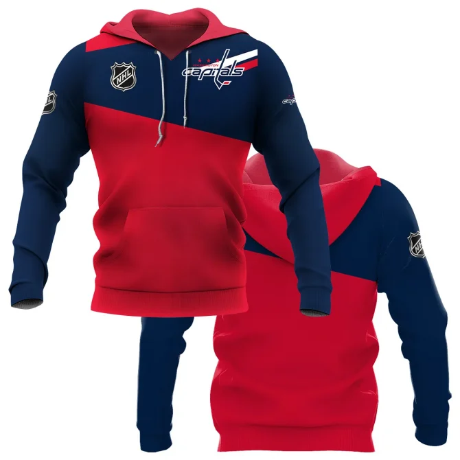 NHL Washington Capitals Exclusive All Over Prints Graphic Hoodie