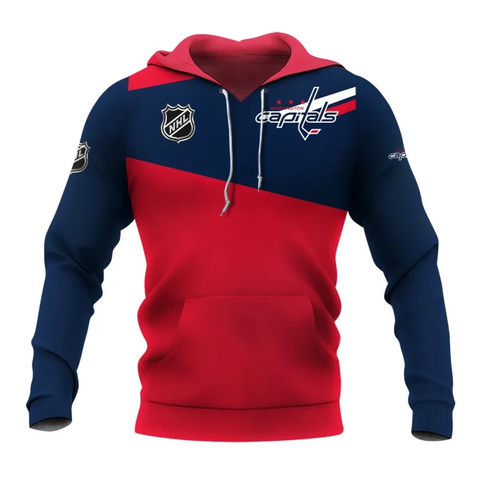 NHL Washington Capitals Exclusive All Over Prints Graphic Hoodie - Image 2
