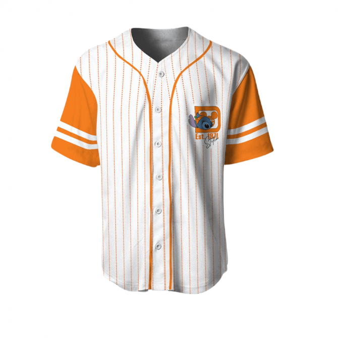 Disney Halloween Baseball Jersey – Fun Stitch & Ghosts Design For Fans - Image 2