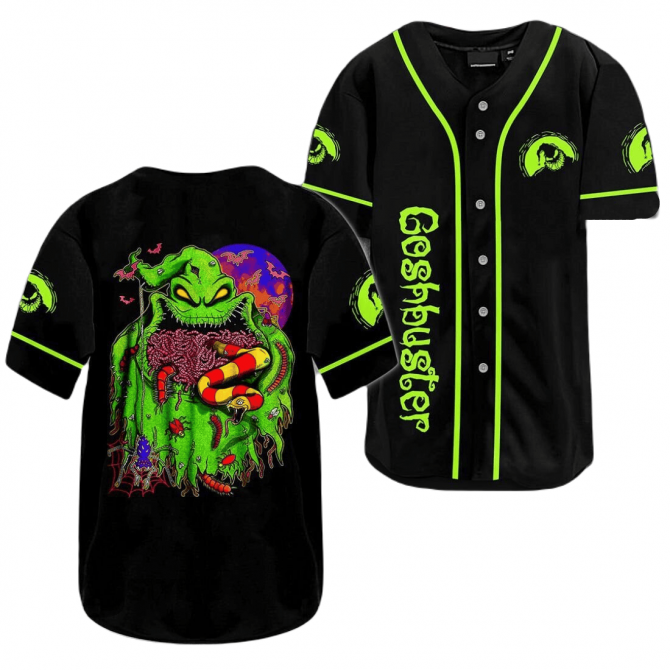 Neon Green Monster Baseball Jersey - Spooky Halloween Unisex Shirt