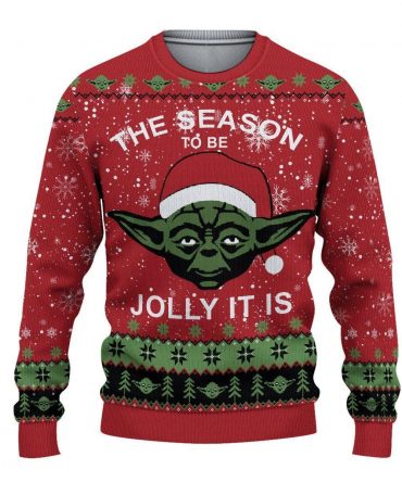 The Mandalorian Starwars Ugly Sweater, The Mandalorian Starwars Christmas Gift, The Mandalorian The Season To Be Jolly It Is Shirt