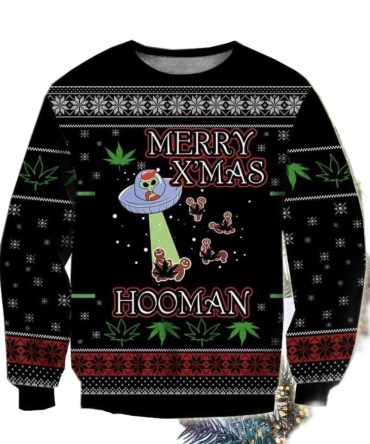 Ufo Merry X'mas Hooman Ugly Sweater, Ufo Merry X'mas Hooman Christmas Shirt