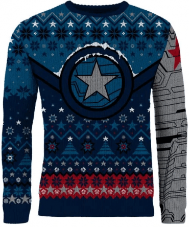 The Winter Soldier Star Of Bucky Christmas Sweater,the Winter Soldier Christmas Gift,the Winter Soldier Christmas Shirt