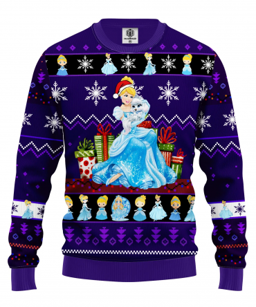 Xmas Cinderella Princess Disney Ugly Christmas Sweater 318