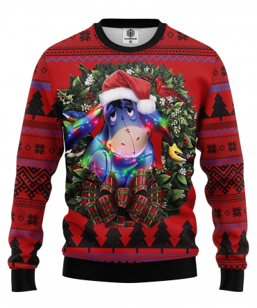 Winnie The Pooh Disney Merry Xmas, Eeyore Ugly Christmas Sweater 306