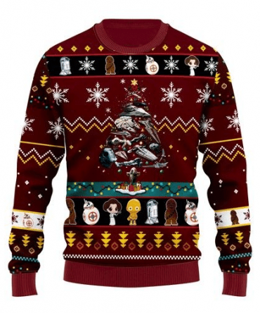 Star Wars Trips Christmas Ugly Sweater Gifts, Star Wars Gift Fan Ugly Sweater