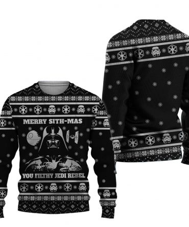 Star Wars Merry Sithmas You Filthy Jedi Rebel Ugly Sweater, Christmas Gift, Star Wars Merry Sithmas You Filthy Jedi Rebel Ugly Christmas Sweater