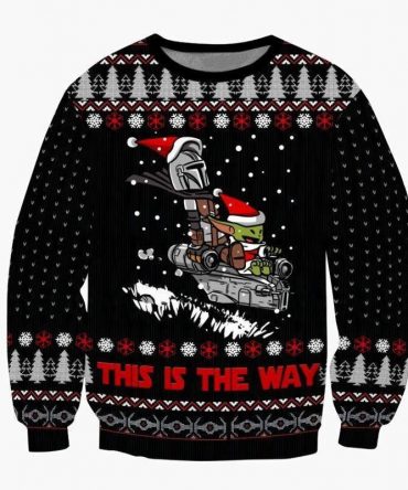 Star Wars This Is The Way Baby Yoda Sw Ugly Sweater, Christmas Gift, Star Wars This Is The Way Baby Yoda Sw Ugly Christmas Sweater
