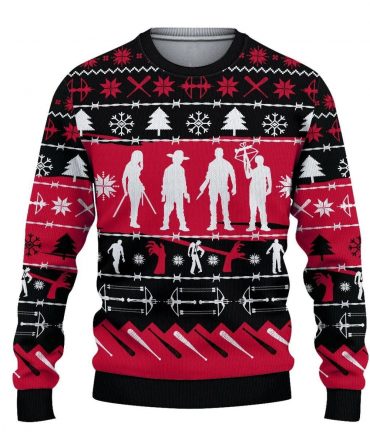 The Walking Dead Christmas Ugly Sweater, The Walking Dead Christmas Gift, The Walking Dead Christmas Shirt