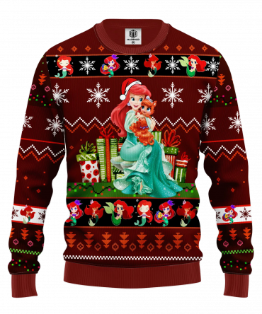 The Little Mermaid Ariel Princess Ugly Christmas Sweater 348