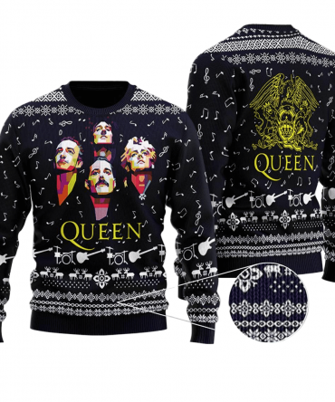 Queen Band 2 Ugly Sweater Gifts, Queen Band Gift Fan Ugly Sweater