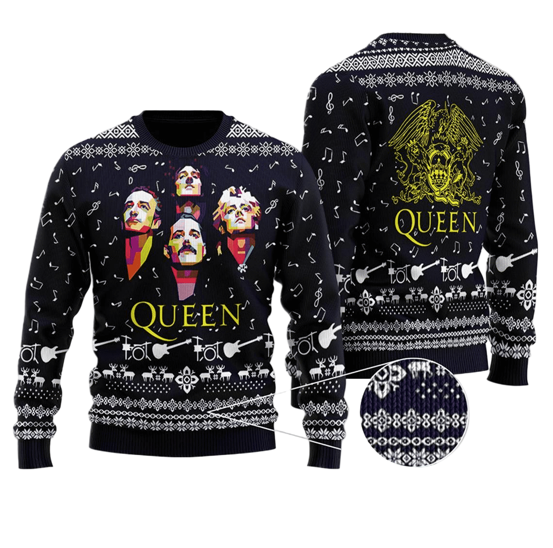 Queen Band 2 Ugly Sweater Gifts, Queen Band Gift Fan Ugly Sweater