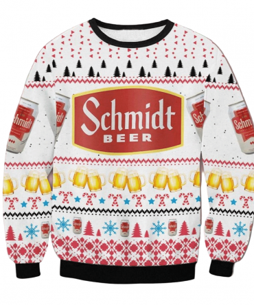 Schmidt Beer Ugly Sweater Gifts, Schmidt Beer Gift Fan Ugly Sweater