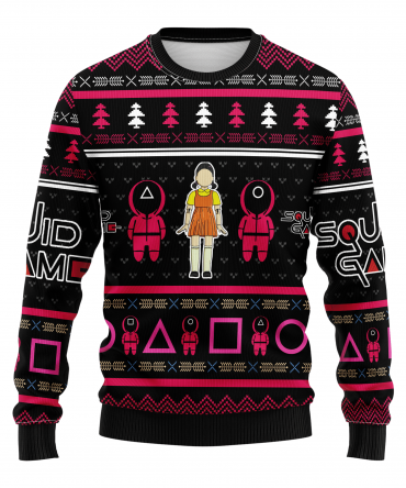 Squid Game Series 3 Ugly Sweater Gifts, Squid Game Series Gift Fan Ugly Sweater