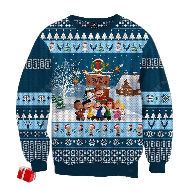 Snoopy Ugly Sweater, Christmas Gift, Peanuts Snoopy Ugly Christmas Movie