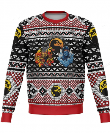 Mortal Combat Ninjas Premium Ugly Sweater Gifts, Mortal Kombat Gift Fan Ugly Sweater