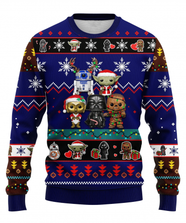 Star Wars 2 Ugly Sweater Gifts, Star Wars Gift Fan Ugly Sweater