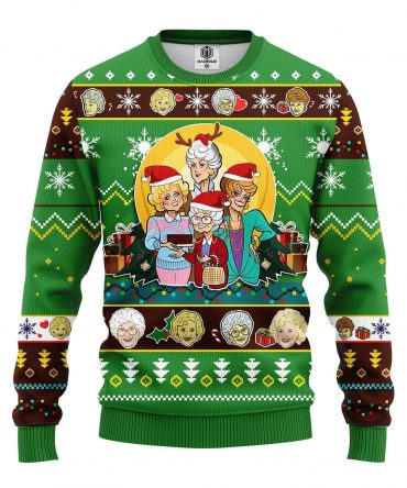 Merry Xmas The Golden Girls Gifts Ugly Christmas Sweater 269