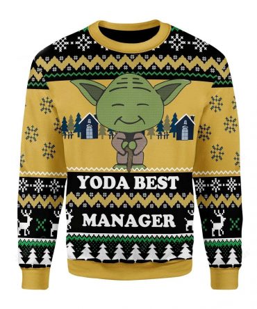 Yoda Best Manager Ugly Sweater, Yoda Best Manager Christmas Sweater, Yoda Best Manager Gift, Yoda Best Manager Shirt