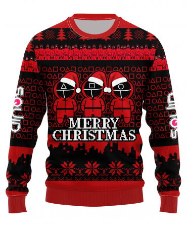 Squid Game Series Christmas 13 Ugly Sweater Gifts, Squid Game Series Gift Fan Ugly Sweater