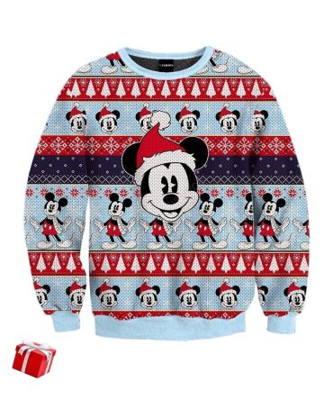 Mickey Mouse Ugly Sweater, Mickey Mouse Christmas Sweater, Mickey Mouse Disney Lover Gift, Mickey Mouse Shirt