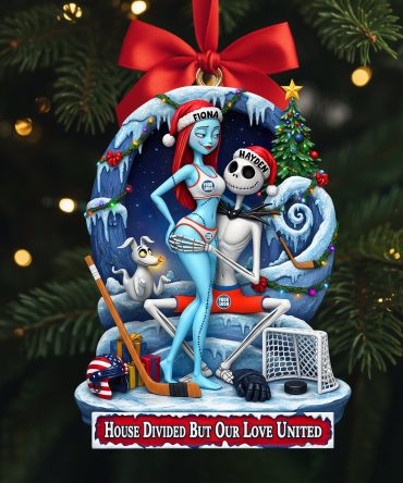 Couple's Hearts United Ornament - Personalized Gift For Couples